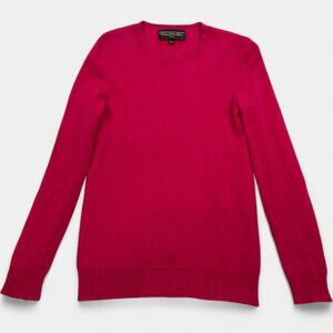 Hudson's Bay Women's Small Red Cashmere Sweater Long Sleeve Crewneck